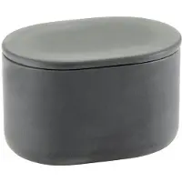 Serax - Bertrand Lejoly - Cose - Ovaal potje met deksel L - Grijs - H 6,5cm