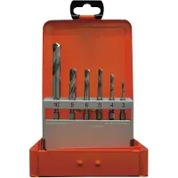 Projahn draaiboorset, HSS-G, 6-delig, 1/4" zeskantopname, Ø 3-4-5-6-8-10 mm, in boorcassette