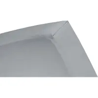Damai Hoeslaken Organic Grey (Satijn)-200 x 200 cm