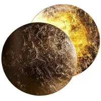 Catellani & Smith Lederam W Wandlamp Gold|Gold | Disc Ø: 17 cm