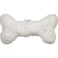 Cloud7 Love Bone wit pluche / teddy - Hondenspeelgoed - XS