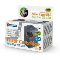 Superfish Aquaflow 200/300 Filter Crystal Clear Cartridge - Filtermateriaal - 11.5x11x6.5 cm Zwart