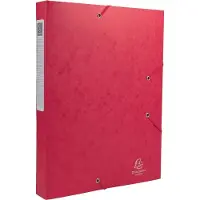 Exacompta Elastobox Cartobox rug van 4 cm rood kwaliteit 7/10e