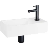 Differnz Fonteinset Mix&match Solid S Recht Mat Zwart