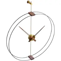 Nomon Mini Barcelona Wall Clock Black|Gold