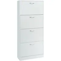 Molecule Schoenenkast Carini 4 laden Wit