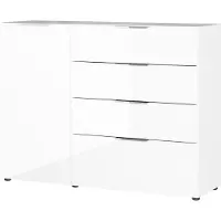 Germania Dressoir OAKLAND in 2 breedten, fronten en bovenblad met glas-inlay