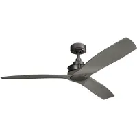 Kichler Plafondventilator Ried | 142cm | Indoor | Ijzer