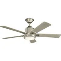 Kichler Plafondventilator Colerne | 132cm | Indoor | Nikkel