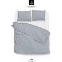 Zohome Zo Home Dekbedovertrek Katoen Lino Linnen Look - denim 260x200/220cm