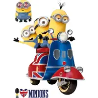 Blokker Scooter - Muursticker - 40 X 60 Cm - Multi