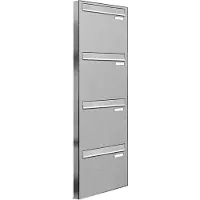 Brulo Brievenbus groot inbouw 4 adressen type 2
