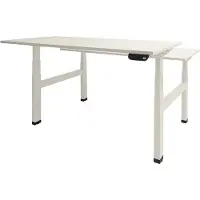 Schaffenburg Dextro Plus Duo Zit-sta-bureau Rechthoekig H-Frame 1.600 (B) x 800 (D) x 645 (H) mm Melamine