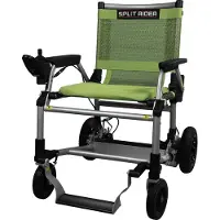 E-Ability SplitRider Elektrische opvouwbare rolstoel (12 kg) (Groen, 85,5 x 64 x 91 cm)