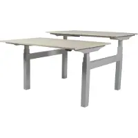 Schaffenburg Zit Sta Bureau (2pp) - Elek 140x80/80 lindberg - alu frame