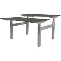 Schaffenburg Zit Sta Bureau (2pp) - Elek 180x80/80 logan - alu frame