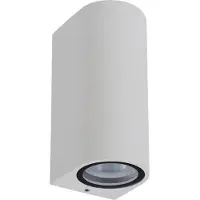 Lucide Zaro Halfronde Buitenwandlamp 2 Lights | White