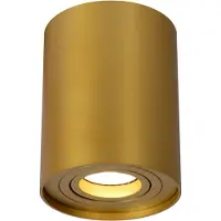 Lucide Tube Inbouwspot Matt Gold | Brass | Cylinder