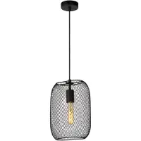 Lucide Hanglamp Mesh Zwart E27