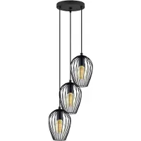 Eglo 49479 Newtown Hanglamp Staal Zwart -3 x E27