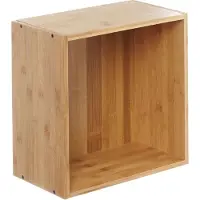 Furniteam Wandkubus Cage | hout naturel 35x20x35 cm wandkasten | NADUVI