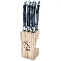 Laguiole Steakmes Premium Line Zwart (6-Delig)