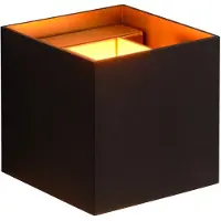 Lucide wandlamp Xio zwart 4W