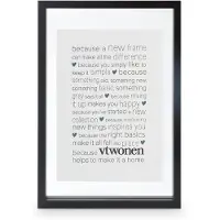 Vt wonen Fotolijst vtwonen Wood Black 40 x 28 cm