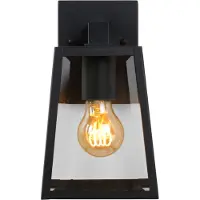 Lucide MATSLOT - Wandlamp Binnen/Buiten - 1xE27 - IP23 - Zwart