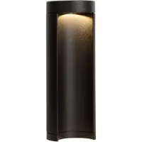 Lucide Sokkellamp buiten Combo, zwart, Aluminium, Modern, LED buitenlamp