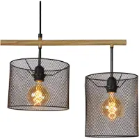 Lucide BASKETT - Hanglamp - 4xE27 - Zwart