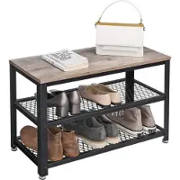 Mazazu MIRA Home - Schoenenrek - Schoenenbank - Schoenenkast - Halbank - Vintage - 73x30x45