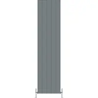 Eastbrook Malmesbury radiator 45x180cm aluminium 1311W grijs mat
