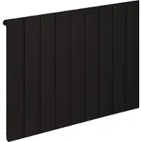 Eastbrook Rosano horizontale aluminium radiator 60x85cm Mat zwart 999 watt