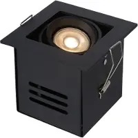 Lucide CHIMNEY - Inbouwspot - 1xGU10 (MR16) - Zwart