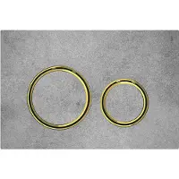 Geberit Bedieningsplaat sigma 50 round voor 2-toets spoeling messing goud /betonlook