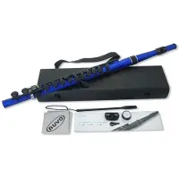NUVO STUDENTENFLUIT BLAUW METALLIC EN ZWART