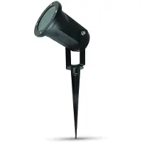 V-TAC v_tac LED-buitenlamp, GU10 fitting, IP44, zwart, aluminium, kantelbaar, dimbaar