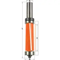 Cmt Uitloopfrees met kopse geleider 19 x 50,8 mm XL schacht 12 mm