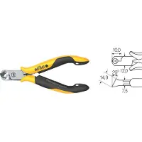 Wiha 26835 26835 Voorsnijtang ESD Zonder facet 115 mm