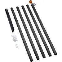 Fairybell 6 meter Pole Black