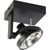 QAZQA Moderne plafondspot zwart verstelbaar GU10 111mm - Master