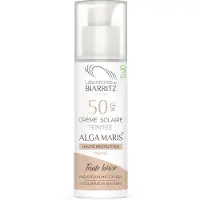 Laboratoires de Biarritz Alga Maris Getinte Zonnecrème Gezicht SPF50 Ivoortint Bio | 50 ml