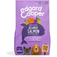Edgard & Cooper 2x Hondenvoer Droog Verse Zalm En Kalkoen Puppy 12 Kg