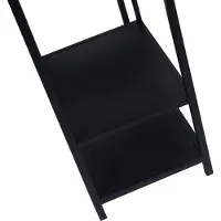 Ptmd collection PTMD Duana Playful black iron open cabinet high (Zwart, 60x195x30cm)