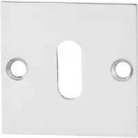 GPF bouwbeslag Sleutelrozet plat vierkant 50x50x2mm - RVS gepolijst