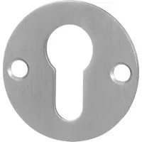GPF bouwbeslag Cilinderrozet plat rond 50x2mm - RVS geborsteld