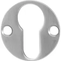 GPF bouwbeslag Cilinderrozet plat rond 38x2mm - RVS geborsteld