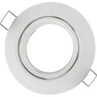 Groenovatie Inbouwspot - Rond - Kantelbaar - GU10 Fitting - Ø 90 mm - Mat Wit