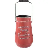 Clayre & Eef Kan van ijzer Merry Christmas ø 19*30 cm / 5L Rood | 6Y2740 |